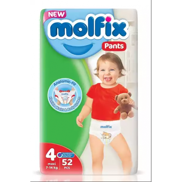 Molfix Baby Diaper Pants 4 Maxi 7-14 Kg [ 24 pcs ]